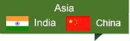 ASIA, CHINA, INDIA
